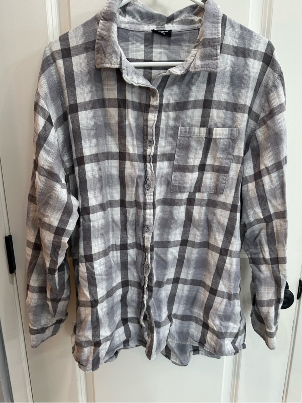 🔥Sunday Sale🔥 Cotton On Gray oversized Flannel size M